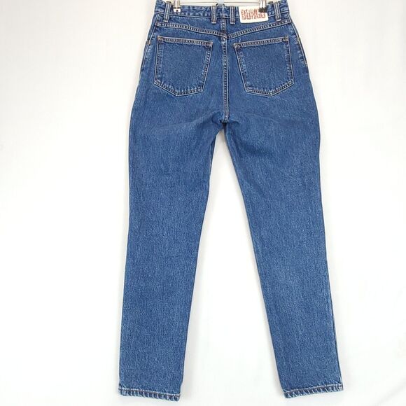 Bongo Denim Pants High Rise Women 9R Blue Jeans 5 Pockets Flat Front 100% Cotton - Picture 2 of 12